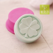 Xà phòng tình yêu Square Thực phẩm nóng Lớp DIY Handmade Soap Silicone Khuôn Bốn Lá Cỏ Silicone Khuôn - Tự làm khuôn nướng