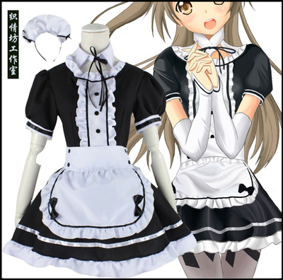 taobao agent Classic Akihabara Villagers COSPLAY Japanese Anime Moe Black and White Maid Family Girl Server Server