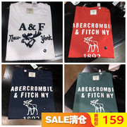 New York Dabao Abercrombie & Fitch nam mùa hè thường thư mẫu ngắn tay áo T-Shirt