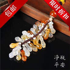 Подвеска для автомобиля 玛瑙玉髓车挂汽车内挂饰装饰品车挂玉器宝石工艺品