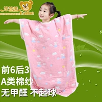 Хлопковая детская марлевая летняя дышащая пижама для раннего возраста, подходит для подростков