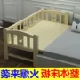 Đa chức năng rắn gỗ đơn giản trẻ em hiện đại của giường cô gái với hộ lan tôn sóng giường đơn boy bedside giường nội thất dân cư giường đơn 1m2