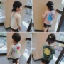 Bé dài tay kem chống nắng quần áo trẻ em mùa hè ăn mặc chàng trai và cô gái bé bông điều hòa không khí áo sơ mi áo 1-3-5 tuổi áo phao cho bé gái