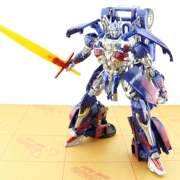 Hasbro phiên bản tiếng Nhật của 2 đồ chơi Transformers 5 nguyên bản L Optimus Prime v trưởng cấp phiên bản phim 4 mô hình 3 xe người - Gundam / Mech Model / Robot / Transformers