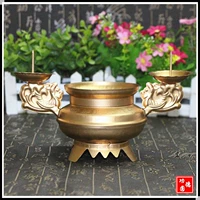Металлическая курильница для благовоний из сандалового дерева, свеча