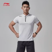 Áo thun nam tay ngắn Li Ning 2018 mới tập luyện áo thể thao nam mùa hè APLN059