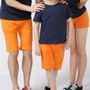 Mùa hè du lịch cha mẹ-con mặc quần short giản dị đơn giản đáy quần thể thao đi biển cotton một chiếc quần ba mảnh quần legging bé gái