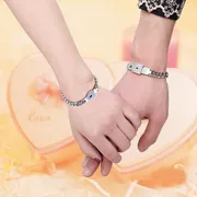 Thư Yun trang sức cặp vợ chồng đồng tâm khóa vòng đeo tay một cặp chữ lồng vào nhau vòng tay bạc