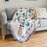 Full bìa trượt khăn vải bọc nệm ghế sofa vải sofa bao gồm wirings bảo vệ đơn hoặc kép Xiantan sofa bìa chăn - Bảo vệ bụi