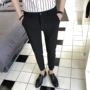 Mùa xuân tinh thần guy quần âu nam mỏng chân quần Hàn Quốc phiên bản của thủy triều tạo mẫu tóc đen chín điểm quần nam quần áo nam hàng hiệu