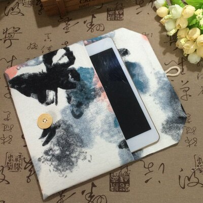 Первая -линейная ткань iPad Kindle MacBook E -Book защитный люкс Внутренняя желчная сумка для тканевой сумки тканевая сумка бабочка
