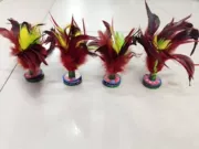 Gà lông Xinjian thương hiệu croquet lông ngỗng tự nhiên cao su duy nhất nhiều màu sắc cạnh tranh đào tạo trò chơi đặc biệt 毽子 耐 - Các môn thể thao cầu lông / Diabolo / dân gian