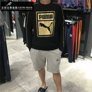 Mua trong nước đích thực PUMA Hummer mùa thu mới thể thao áo thun vàng tiêu chuẩn áo len cổ tròn 577637-01