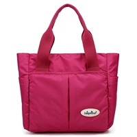 Túi xách phụ nữ mang thai túi ra túi Túi đựng túi du lịch cho bà mẹ và trẻ em gói kèn đen hoa hồng dại đỏ bộ túi xách đa năng cho mẹ và bé