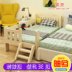 Đơn giản trẻ em hiện đại giường cô gái giường trẻ em giường với hộ lan tôn sóng cậu bé công chúa đồ nội thất dân cư gỗ rắn giường đơn Giường