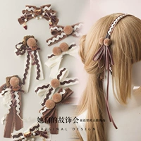 Caramel Macchiato bánh sô cô la phụ kiện tóc LOLITA tóc bóng bông tai CHOKER Nhật Bản hand made đồ trang sức ban đầu kẹp tóc cho bé gái