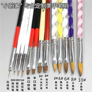 Mane Crystal Pen khắc Pen Light Bar Pen Màu Tranh Hoa Pen Line Pen Nail Pen Tool Set - Công cụ Nail