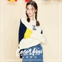 Vài mô hình Hàn Quốc mua LUV IS TRUE thiết kế thương hiệu phù hợp với màu sắc thư vòng cổ áo len áo len áo len cổ cao