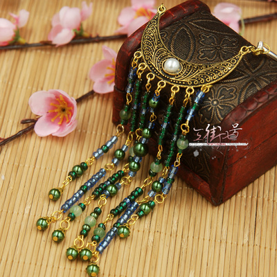taobao agent Sanjie 7 BJD costume headwear necklace haircut 簪 handmade self -made DIY ancient style new product simple dressing Qianliu