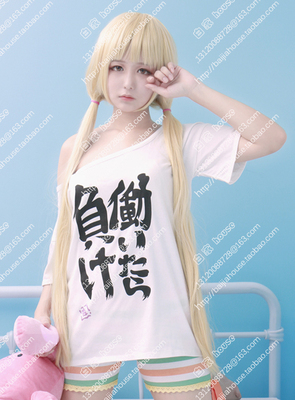 taobao agent Idol Master Cinderella, Shuangye apricot cos wigs, 100cm, one meter long straight hair high -temperature silk wig