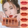 Kakashi Lipstick Set Không Thấm Nước Không Trang Điểm Dưỡng Ẩm Năm Gói Mini Sample Mini Kết Hợp Son Môi Bí Ngô Màu black rouge a16