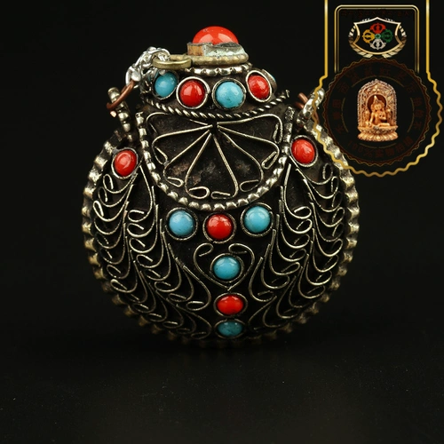 Подвеска ручной работы, медная сапфировая рубиновая портативная инкрустация камня