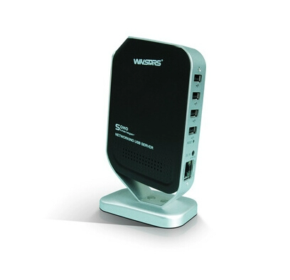 Принтер сетевого сервера USB2.0 Поделился несколько компьютеров 100m+4 Hub Hebao Hub