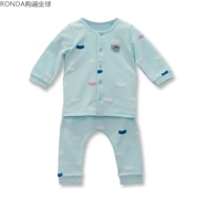 Hàn Quốc philli imps cotton cho bé sơ sinh dài tay đồ lót mùa thu quần quần set 0-1 tuổi - Quần áo lót