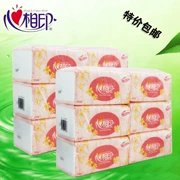 Khăn giấy mặt in hình trái tim 2 lớp 200 bơm * 6 gói 100% bột gỗ tự nhiên Không giảm giá loại nước hoa 2 - Sản phẩm giấy / Khăn giấy ướt