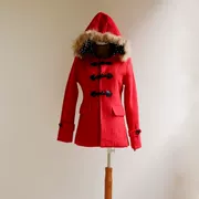 Mùa thu và mùa đông mới mặc quần lọt khe mũ trùm đầu mỏng trong phần áo len dài tay áo len nữ dài tay - Trung bình và dài Coat