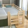 Gỗ rắn trẻ em giường cũi giường giường đơn cậu bé khu dân cư đồ nội thất với hộ lan tôn sóng trẻ em giường cô gái công chúa giường giường ngủ hiện đại