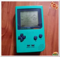 [Crown shop] máy chơi game gameboy cầm tay siêu mỏng gbp thế hệ đầu tiên không có đèn phiên bản màu xanh lá cây máy chơi game mini cầm tay