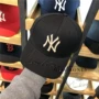 Korea mlb truy cập mũ 檐 thêu màu đen trắng cổ điển mũ bóng chày unisex điều chỉnh nắp 	mũ bóng chày my	