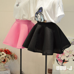 Summer demi-season space skirt, fuchsia mini-skirt, high waist, tutu skirt, A-line