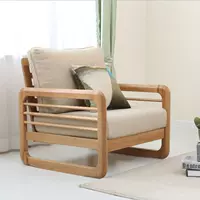 Gỗ sồi trắng gỗ sồi trắng sofa đơn sofa đôi ba chữ số 123 kết hợp phòng khách đơn giản theo phong cách Nhật Bản - Ghế sô pha ghế sô pha đẹp