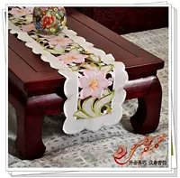 Ruitang Hand -Embroidered Вышивка короткая европейская стиль маленький столовый флаг кофейный столик спальня 110*20 см.
