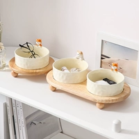 Керамическая керамическая керамика Шиба Ину кот милый гостиной кофейный столик для обуви шкаф косметики ювелирные изделия для хранения ювелирных изделий