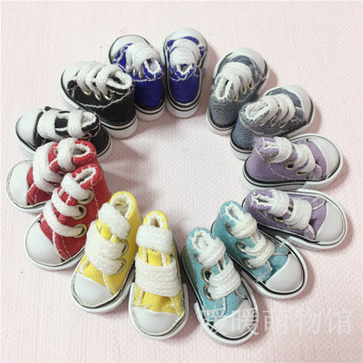 taobao agent 8 points BJD small cloth baby Lijia BBGIRL can wear canvas casual shoes 3.6 cm regardless of left and right feet