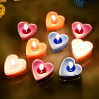 Свеча в форме сердца, аромотерапия на день Святого Валентина, макет