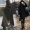 Áo khoác len nhỏ màu đen nữ ngắn nữ 2019 thời trang xuân hè Thu đông Hepburn gió hai mặt áo cashmere - Áo khoác ngắn áo phao nữ