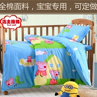 Trẻ em phim hoạt hình quilt bé mẫu giáo quilt cover con bông quilt cover mảnh duy nhất tùy chỉnh 1.2 * 1.5 chăn tuyết nhung