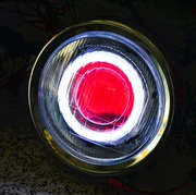 Yamaha kiêu ngạo 125 đèn pha tròn JYM125-8 đèn pha lắp ráp xenon đèn thiên thần mắt quỷ ống kính - Đèn HID xe máy