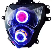 GSXR1000 K9 14-15-16 năm K10 big R L1 L2 lắp ráp đèn pha Xenon ánh sáng thiên thần mắt quỷ - Đèn HID xe máy