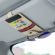 Da xe kính clip xe kính khung xe đa chức năng chống nắng tấm che thẻ hóa đơn thẻ thẻ túi lưu trữ túi - Kính râm
