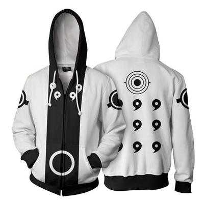 taobao agent Naruto, cardigan with zipper, hoody, suitable for import, 3D, cosplay