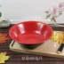 Melamine giả sứ nhà hàng đồ ăn gia dụng đồ ăn cá súp cháo cơm bát mì cay nóng ramen đỏ đen miệng lớn - Đồ ăn tối Đồ ăn tối