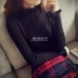 2018 Hàn Quốc phiên bản của mùa xuân và mùa thu nửa cao cổ áo hoang dã knit đáy áo sơ mi nữ dài tay áo nấm cổ áo vớ áo len áo len áo len nữ mỏng Áo len