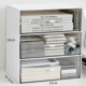 Hộp lưu trữ máy tính để bàn loại ngăn kéo acrylic trong suốt để bàn văn phòng phẩm mỹ phẩm giá hộp hoàn thiện văn phòng kệ đựng mỹ phẩm treo tường bằng gỗ kệ trang điểm gỗ