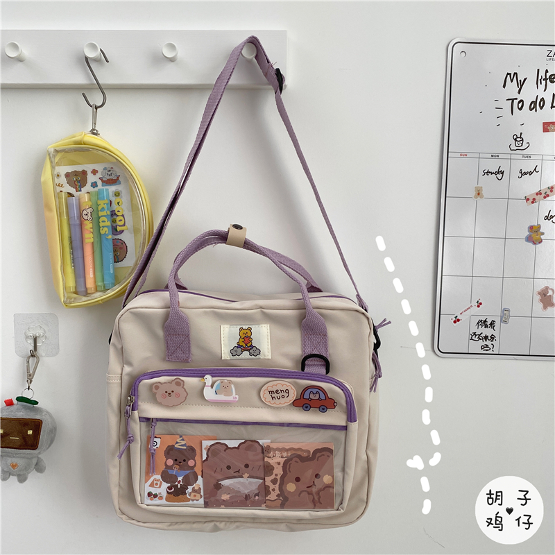 Off Whitesolar system Harajuku Academic atmosphere lovely girl student Inclined shoulder bag female the republic of korea ins Retro campus Versatile The single shoulder bag