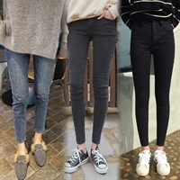 Летние эластичные джинсы, штаны, карандаш, большой размер, высокая талия, подходит для полных девушек, по фигуре, в обтяжку